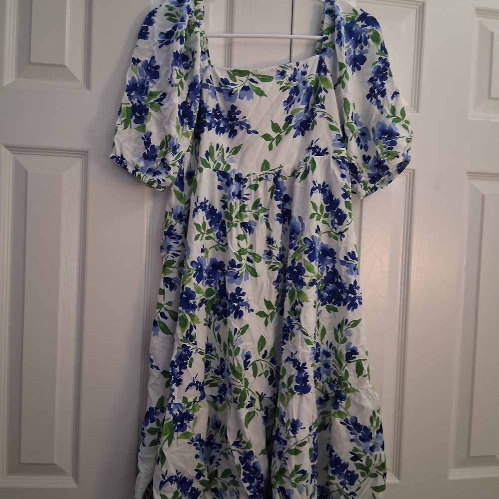 The Children's Place Blue and Green Patterned Dress